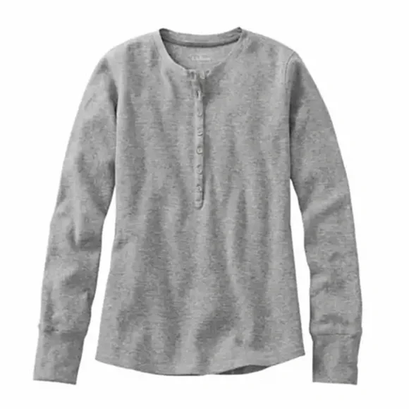 Ll Bean Womens Waffle Weave Tops Ll Bean Women's Long Sleeve